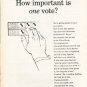1962 Newsweek PSA Ad "How important"