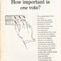 1962 Newsweek PSA Ad "How important"