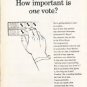 1962 Newsweek PSA Ad "How important"