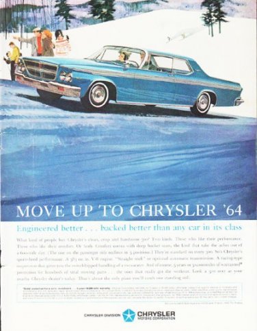 1964 Chrysler Ad "Move Up" ... (model year 1964)