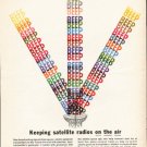 1962 Monsanto Ad "satellite radios"