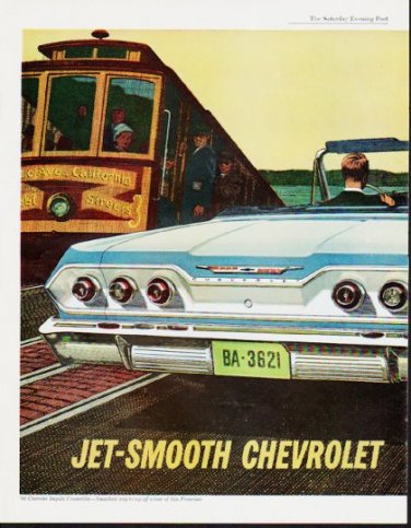 1963 Chevrolet Impala Ad "Most comfortable thing" ... (model year 1963)