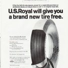 1964 U.S. Royal Tires Ad "a brand new tire"