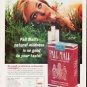 1963 Pall Mall Cigarettes Ad "natural mildness"