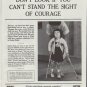1961 Easter Seal Fund Ad "if you can't stand the sight of courage"
