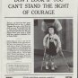 1961 Easter Seal Fund Ad "if you can't stand the sight of courage"