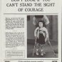 1961 Easter Seal Fund Ad "if you can't stand the sight of courage"