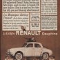 1960 Renault Dauphine Ad "Driving Fun Again"
