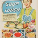 1950 Campbell's Soup Ad "Cool Summer Meals"