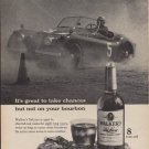 1960 Walker's Deluxe Whiskey Ad "Take Chances"