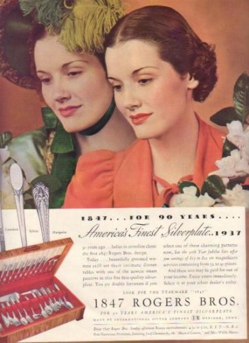 1937 International Silver Ad "Rogers Bros."