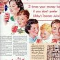 1937 Libby's Tomato Juice Ad "A Challenge"