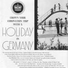 1937 Germany Tourism Ad "Holiday In Germany"