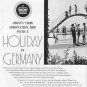 1937 Germany Tourism Ad "Holiday In Germany"