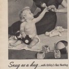 1953 Utility Appliance Ad "Snug As A Hug"