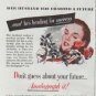 1948 Mutual Benefit Life Insurance Company Ad "Her Husband"
