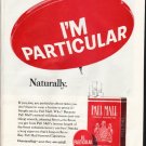 1965 Pall Mall Cigarettes Ad "I'm Particular"