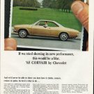 1965 Chevrolet Corvair Ad "new performance" ~ (model year 1965)