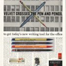 1956 American Pencil Company Ad "Velvet Crossed"