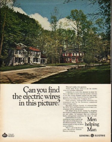 1972 General Electric Ad "electric wires"