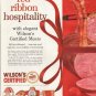 1961 Wilson's Certified Meats Ad "red ribbon hospitality"