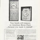 1965 American Home Clock Ad "Your family"