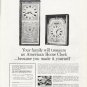 1965 American Home Clock Ad "Your family"