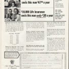 1965 Life Assurance Company Ad "$10,000 Life Insurance"