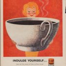 1960 Sanka Coffee Ad "Indulge Yourself"