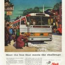 1958 Mack Trucks Ad "Meet the bus"