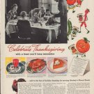 1937 Stokely's Finest Foods Ad "Thanksgiving"
