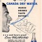 1953 Canada Dry Water Ad "Taste Tells!"
