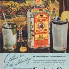 1938 Gordon's Gin Ad "Never Taste Thin"