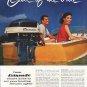 1956 Evinrude Ad "Out of the blue"