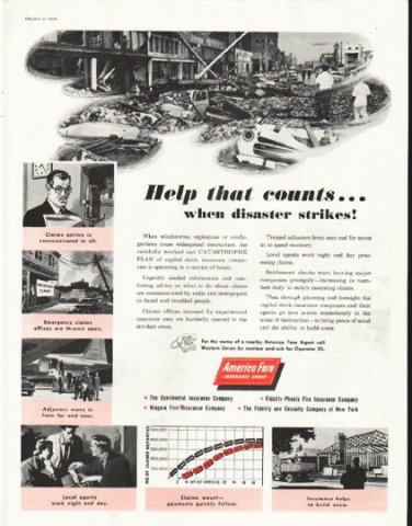1956 America Fore Ad "Help that counts"