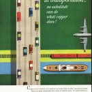 1956 Kennecott Copper Ad "in transportation"