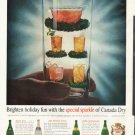 1961 Canada Dry Ad "holiday fun"