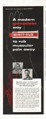 1956 Minit-Rub Ad "modern greaseless way"