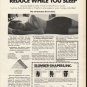 1972 Slumber-Shapers Ad "Reduce While You Sleep"