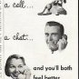 1956 Bell Telephone System Ad "A thought"