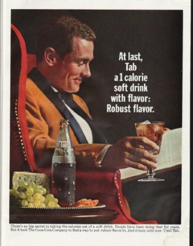 1965 Tab Soda Ad "At last"