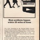 1965 National Safety Council Ad "Most accidents"