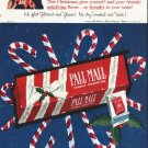 1958 Pall Mall Cigarettes Ad "This Christmas"