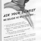 1937 Beech-Nut Oralgene Chewing Gum Ad