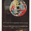 1958 Sylvania Flashbulbs Ad "empty flashgun"