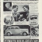 1937 Plymouth Ad "Money Ahead!"