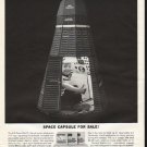 1961 General Electric Flashbulbs Ad "Space Capsule"