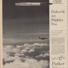 1960 Parker Pens Ad "Jet Flighter Pen"