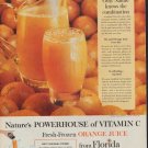 1960 Florida Orange Juice Ad "Powerhouse Of Vitamin C"