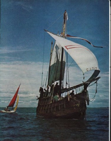 1963 Columbus Ship Article "We sailed The Columbus Ship"